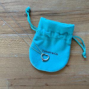 Elsa Peretti® Open Heart Pendant, 16mm, 18" chain